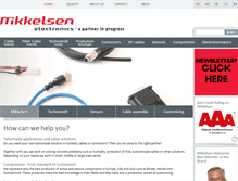 Tablet Screenshot of mikkelsen-electronics.com